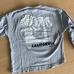 Zara Gray Long Sleeve Kids Tee with California Print size 4-5